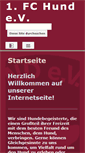 Mobile Screenshot of fc-hund.de